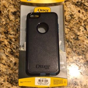 Blue otterbox commuter series iPhone 6+ case